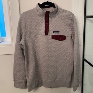 Patagonia Organic Cotton Quilted Snap Pullover, M